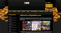 Desktop Screenshot of ninjadollars.com
